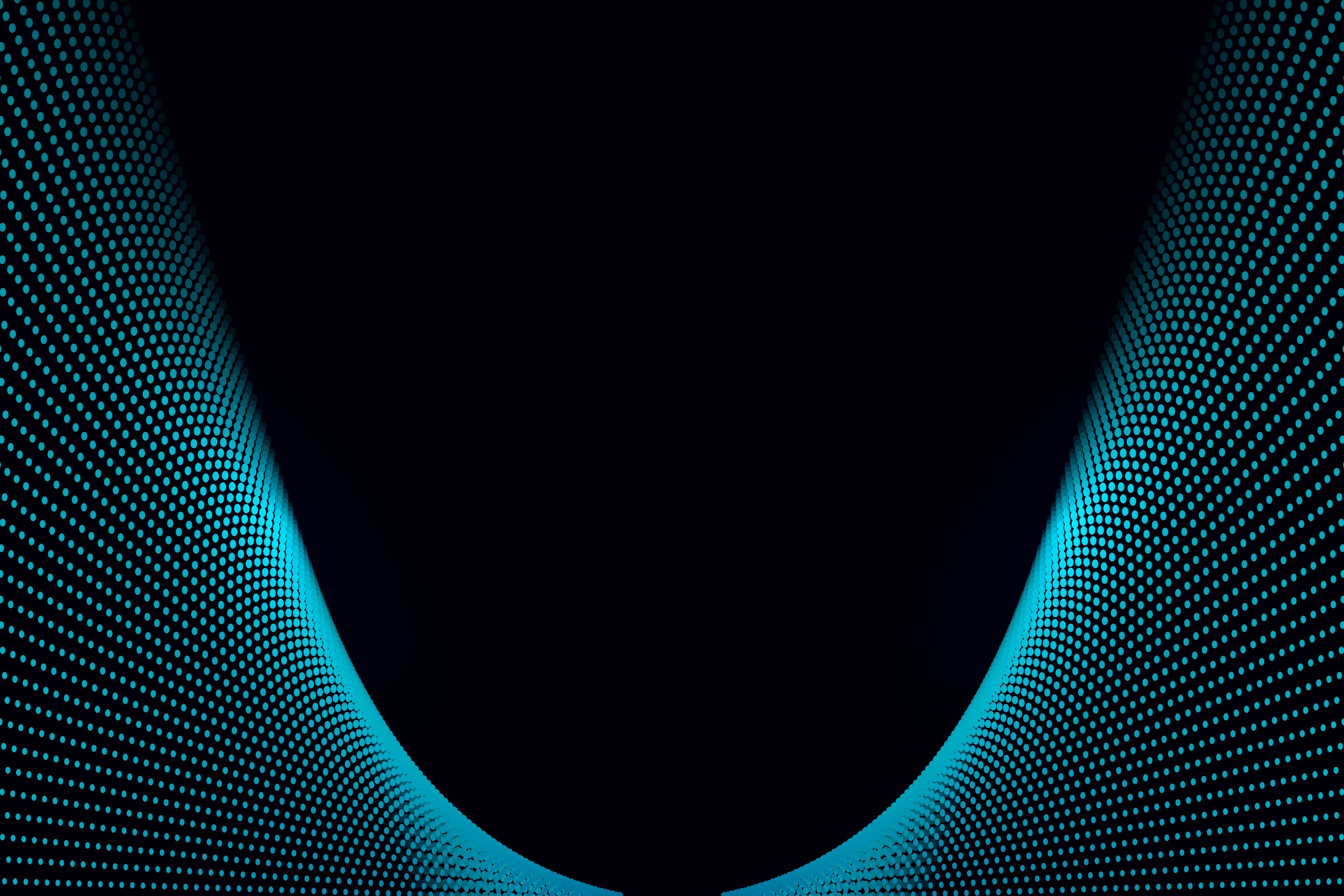 Plano de fundo preto com detalhes em azul ciano